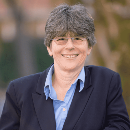 Portrait of Rev Kathy Fernandes at Center for Spiritual Living, Chico